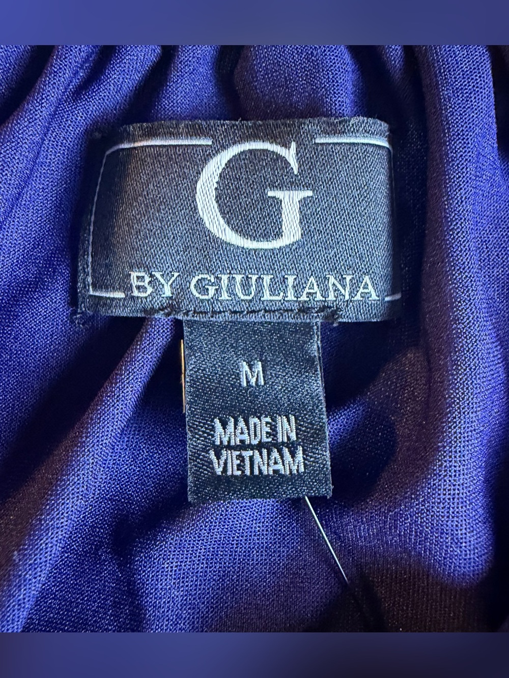 G by Giuliana Navy Top with Citrus and floral print - Picture 4 of 9